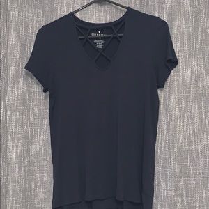 American Eagle Front Crossed Tee